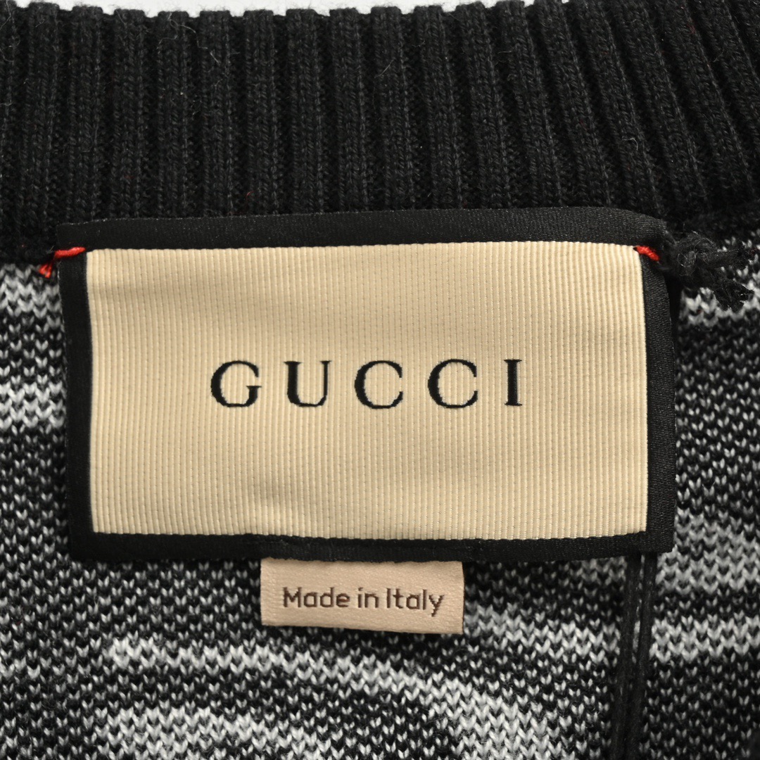 Gucci/古驰 24Fw 扭曲满印双G提花毛衣 本款圆领衫