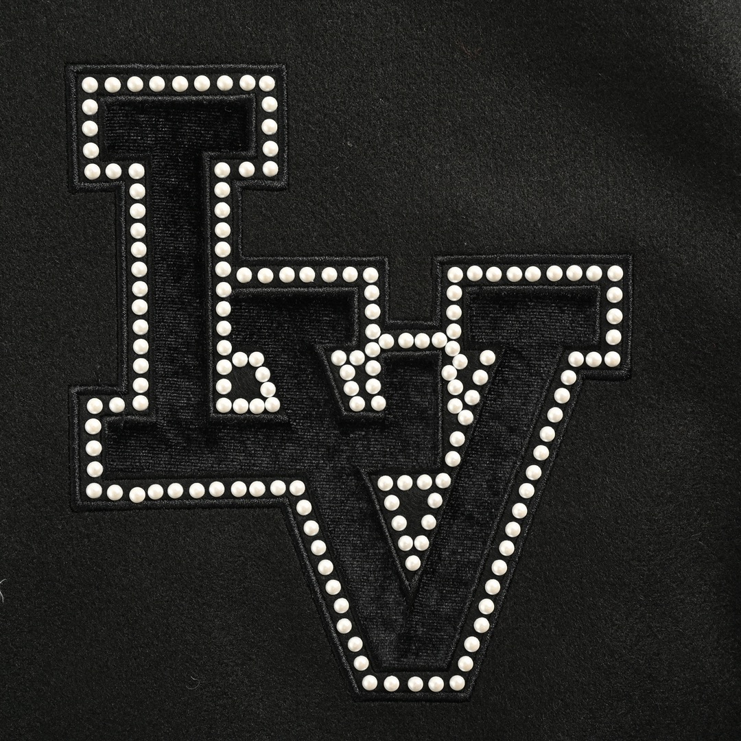 Louis Vuitton/路易威登 24Fw 珍珠刺绣字母棒球服外套