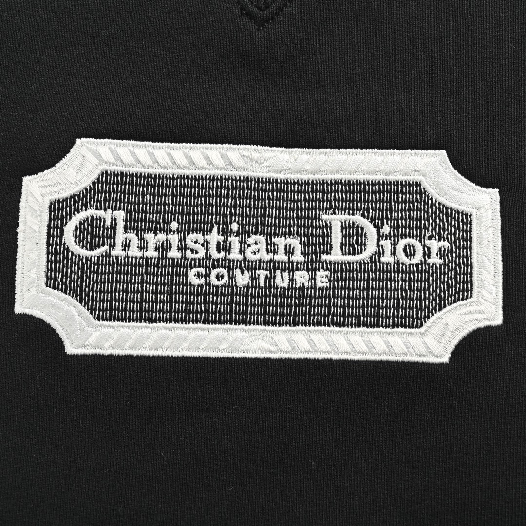 Dior/迪奥 22Fw 银标刺绣logo圆领卫衣