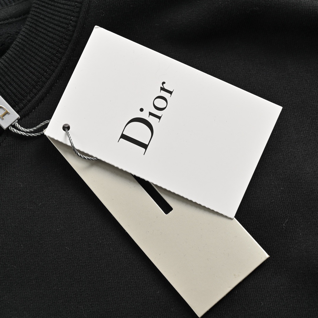 Dior/迪奥 22Fw 银标刺绣logo圆领卫衣