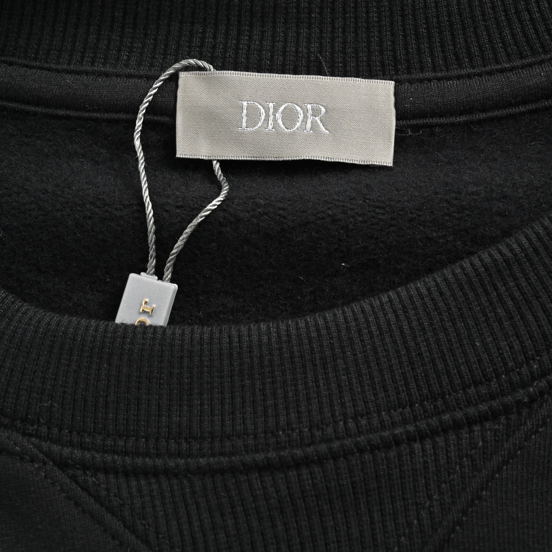 Dior/迪奥 22Fw 银标刺绣logo圆领卫衣