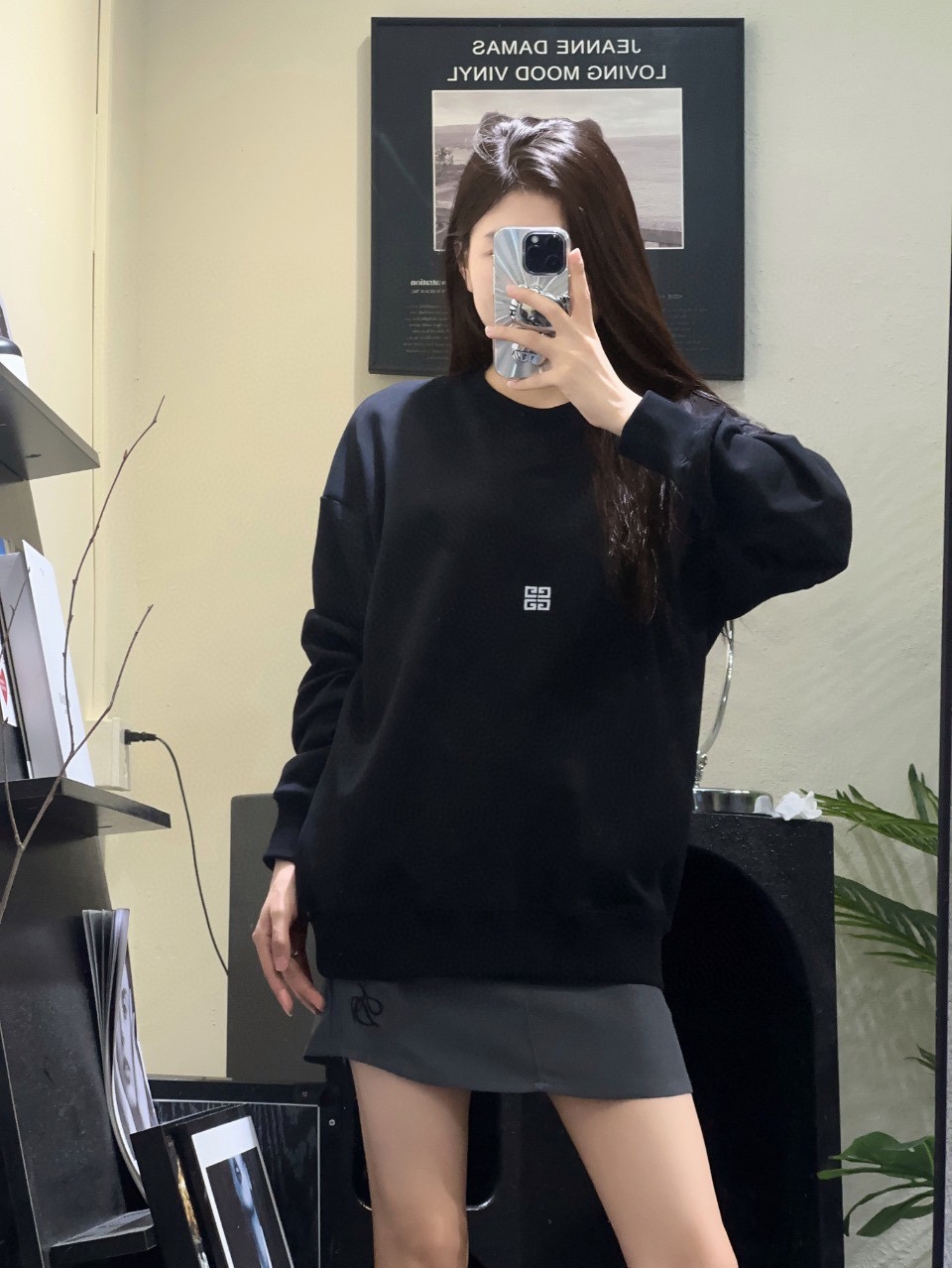 GIVENCHY/纪梵希 24Fw 前后刺绣字母logo圆领卫衣