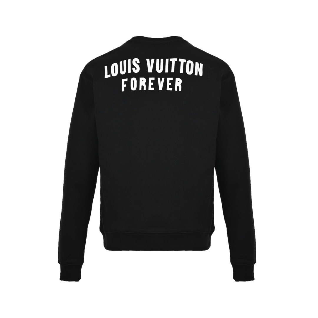 Louis Vuitton/路易威登 22Fw 假口袋字母印花圆领卫衣