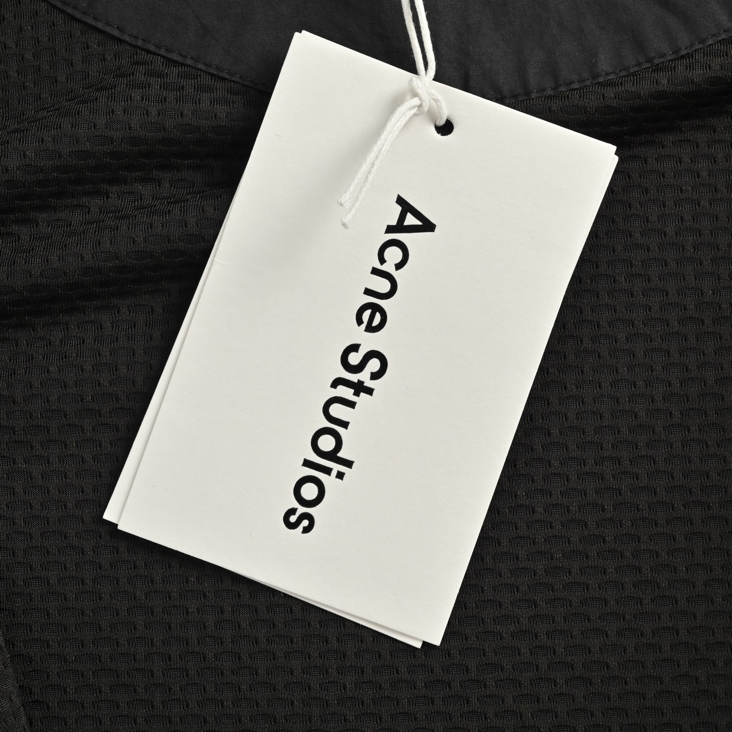 Acne Studios 1996做旧字母印花夹克外套 黑白