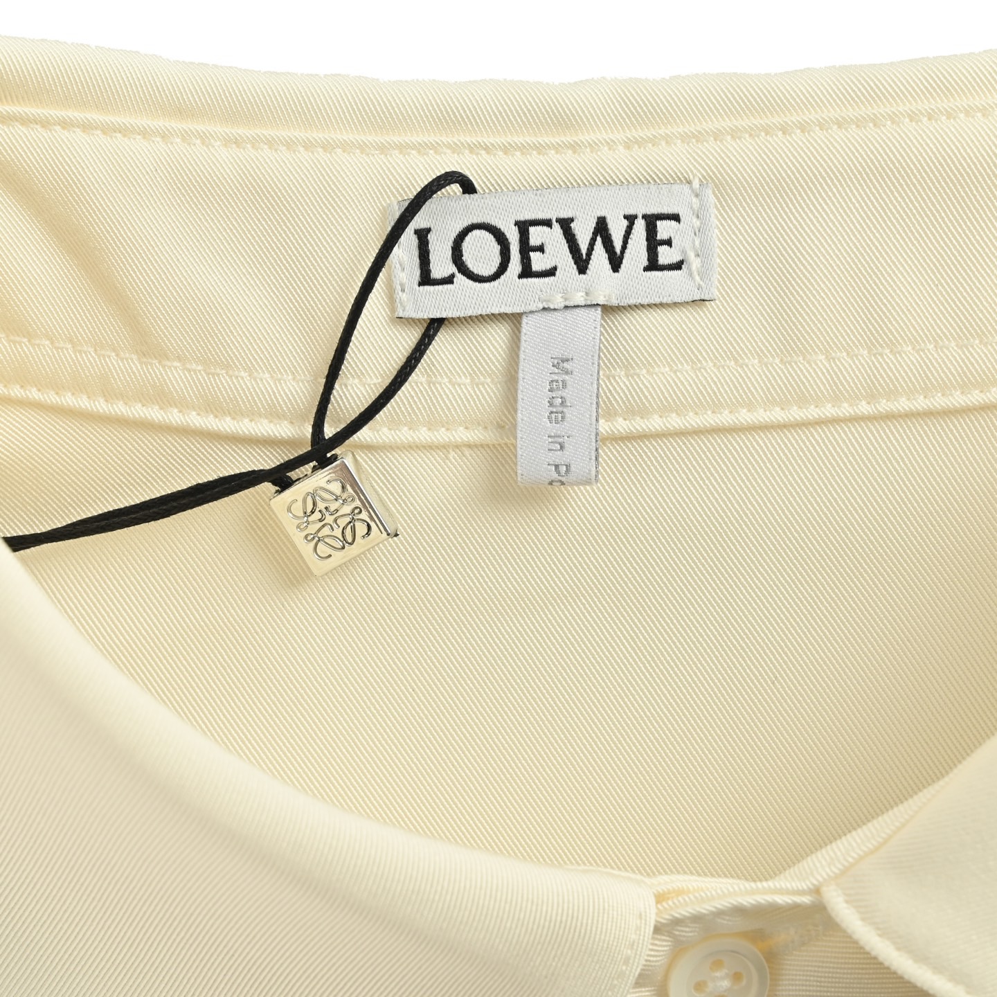 Loewe/罗意威 25Fw 徽标大字母logo印花丝绸衬衫 定制桑蚕丝丝绸料舒适贴肤