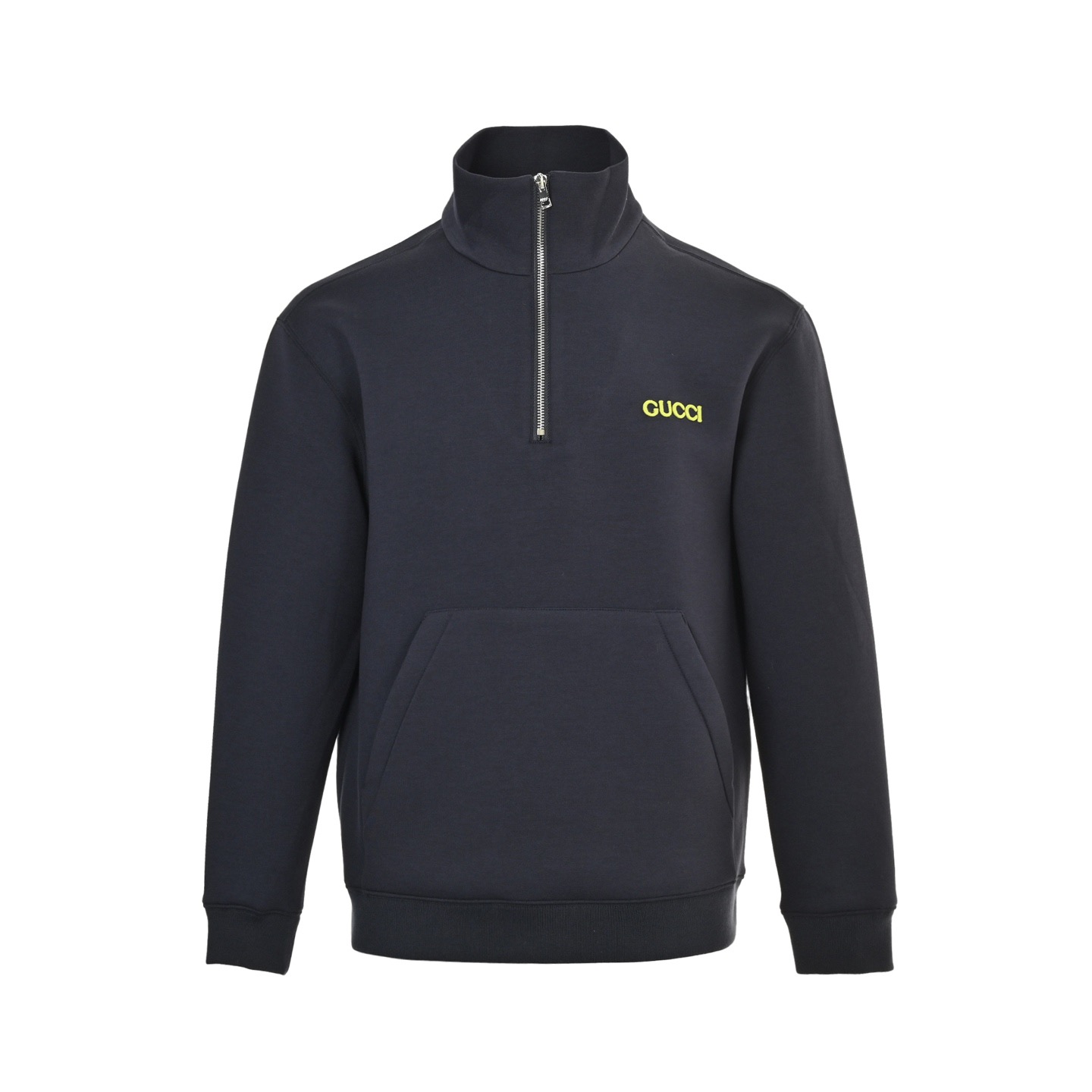 本地自取: Gucci/古驰 25Fw 刺绣徽标太空棉套装半拉链卫衣 面料采用380g太空棉面料,刺绣字母红外定位,新款独立开模拉链字母.辅料红色标手工缝标 整衣内里包边包条