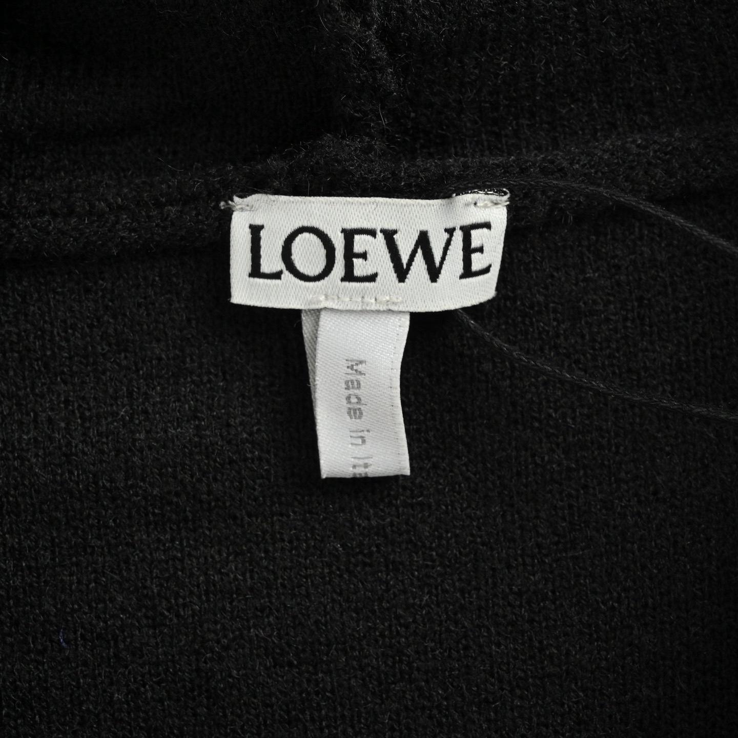 Loewe/罗意威 25Fw 徽标刺绣针织连帽毛衣 定织上乘羊毛纱线 细腻柔软