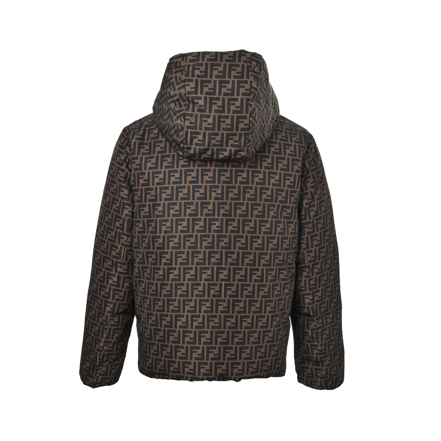 Fendi/芬迪 FF老花双面穿连帽羽绒服