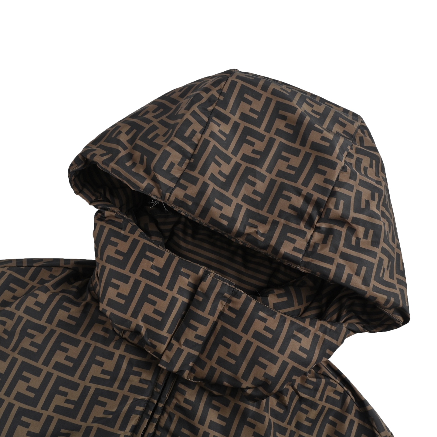 Fendi/芬迪 FF老花双面穿连帽羽绒服