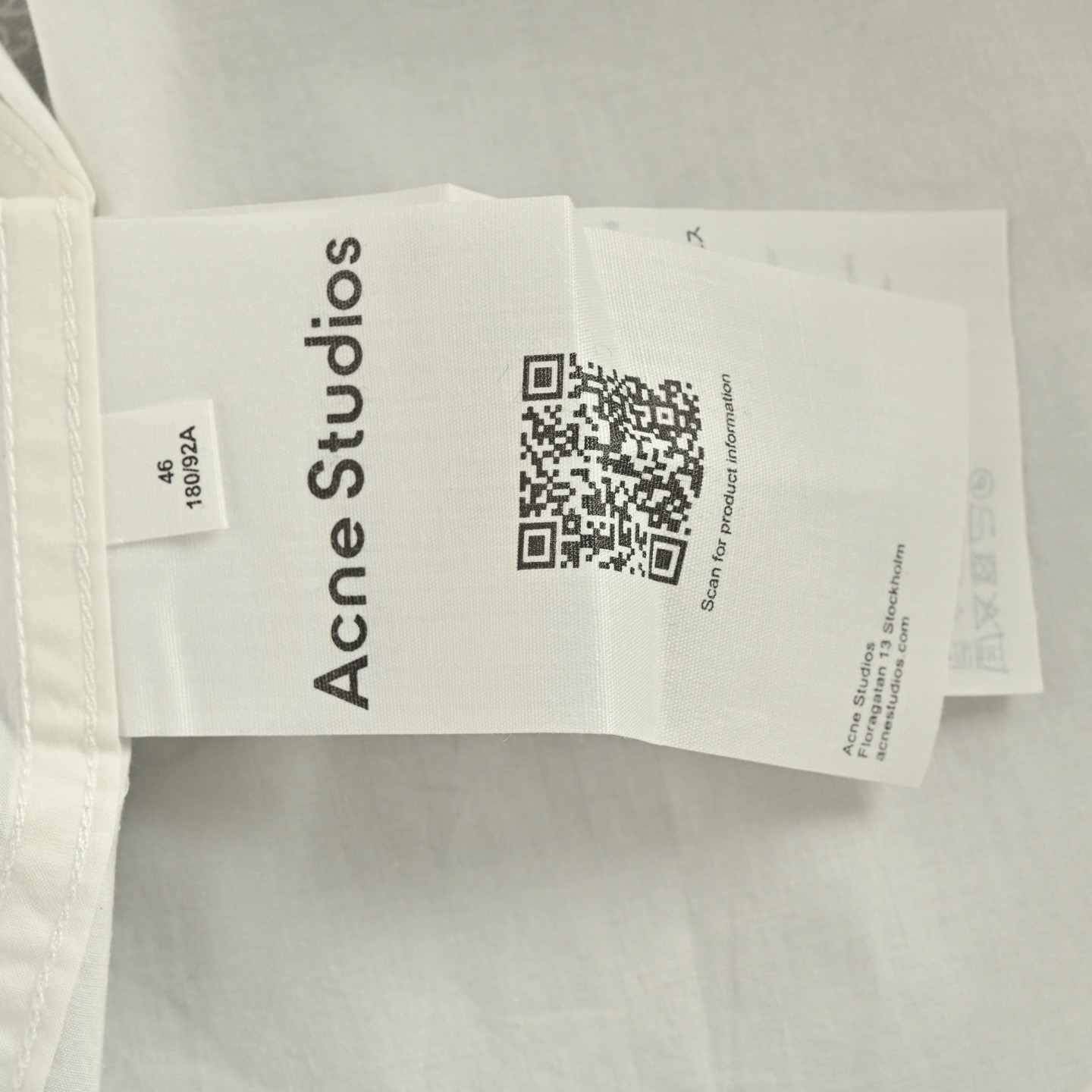 Acne Studios 25Fw 提花徽标廓形衬衫