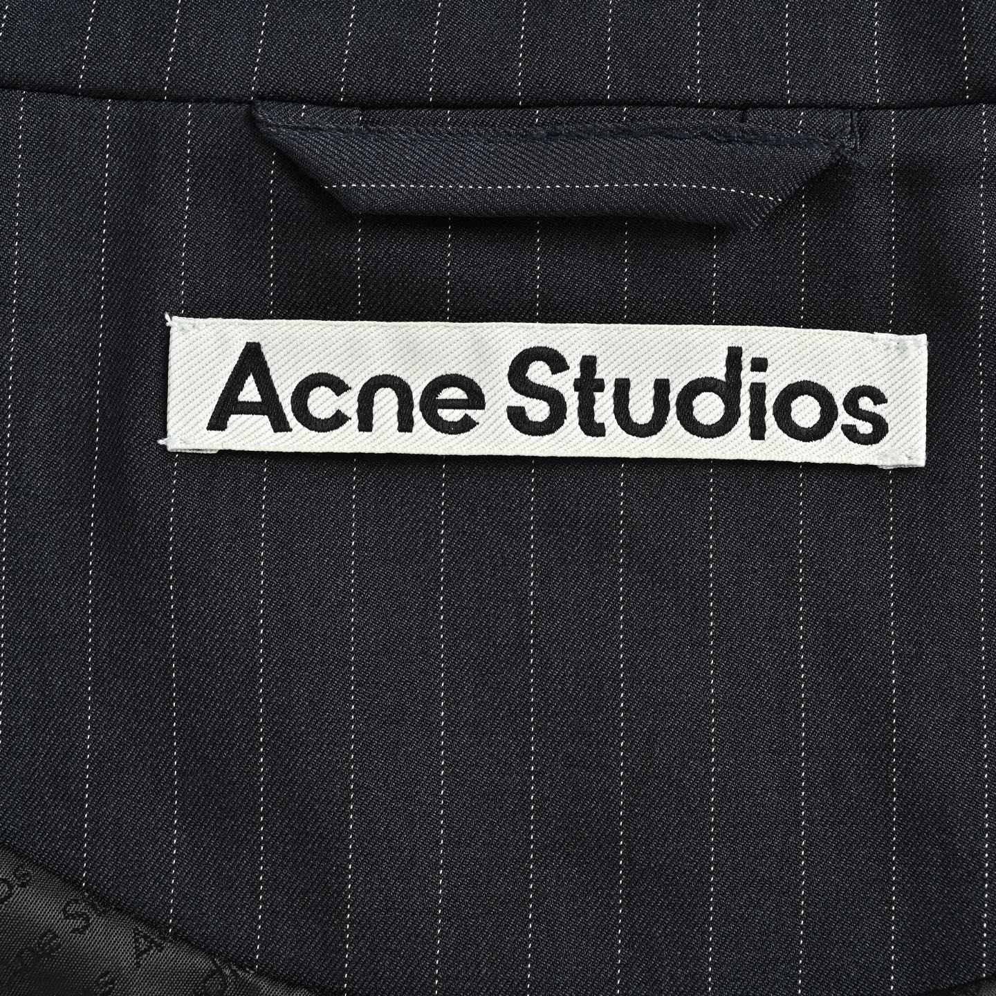 Acne Studios 25Fw 蝴蝶结刺绣条纹夹克外套
