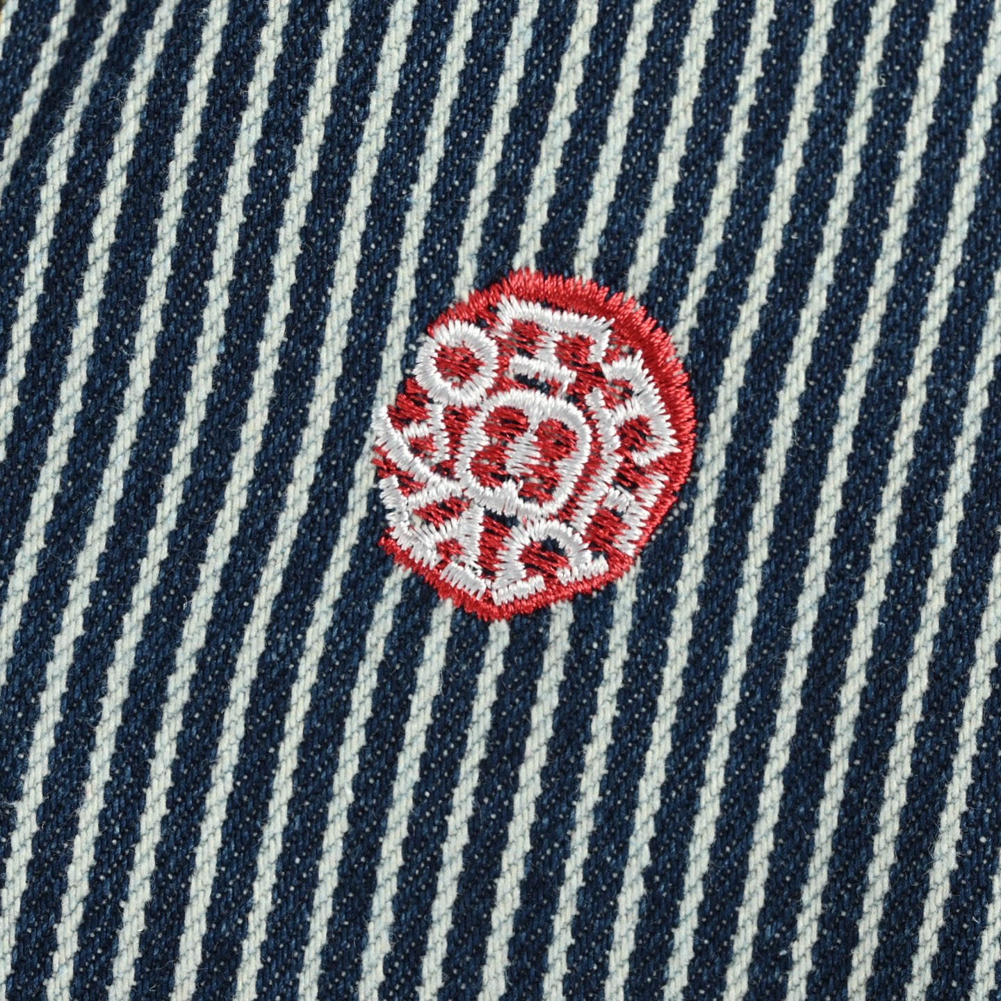 Louis Vuitton/路易威登 樱花刺绣竖条纹牛仔套装牛仔外套
