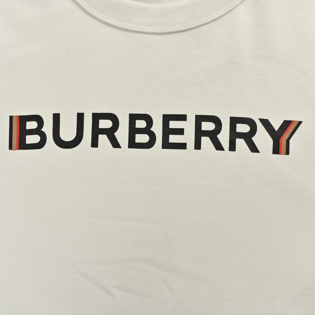 Burberry/巴宝莉 经典重影字母印花圆领卫衣