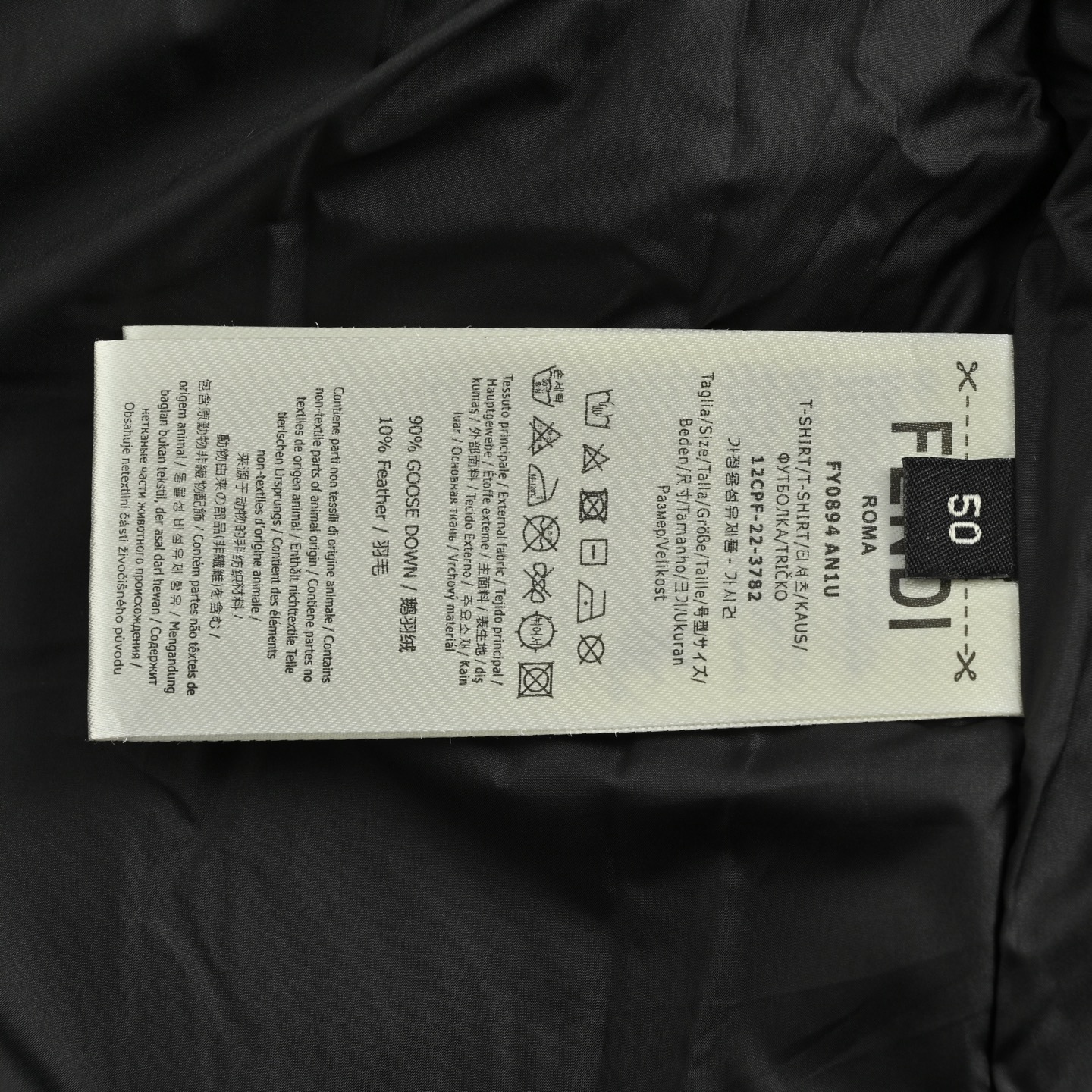 Fendi/芬迪 25Fw可拆卸立领羽绒服