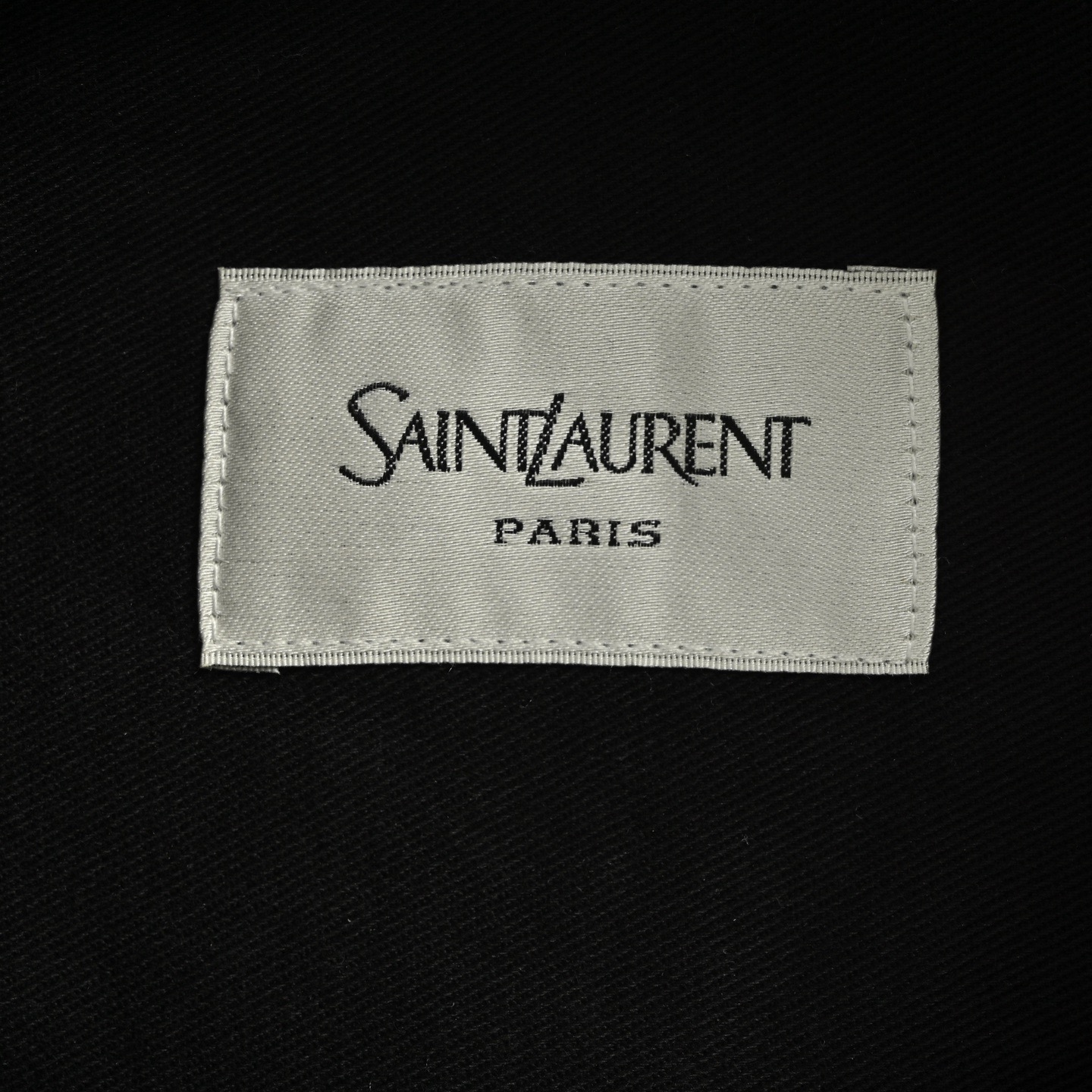 SaintLaurent/圣罗兰 口袋刺绣字母帆布衬衫外套