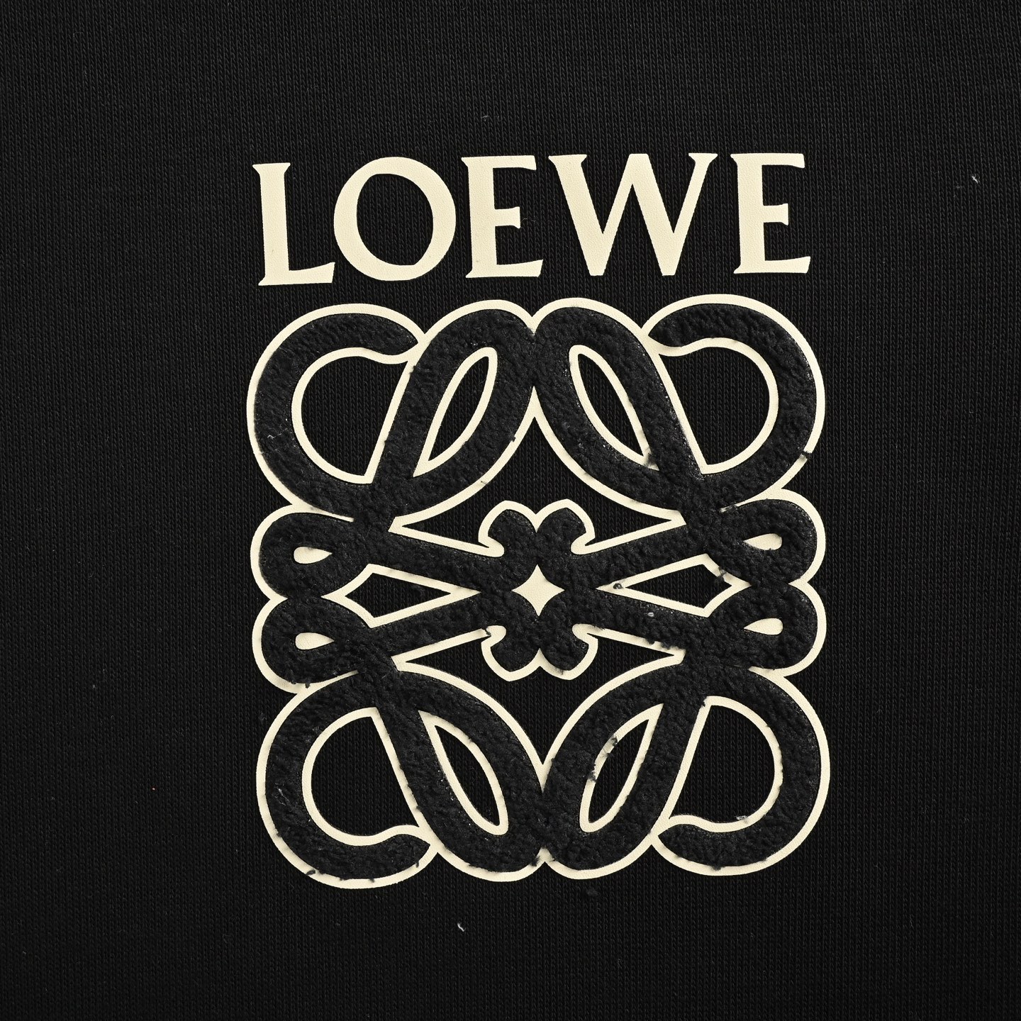 Loewe/罗意威 25Fw 毛巾绣贴布徽标连帽卫衣 罗意威新款卫衣
