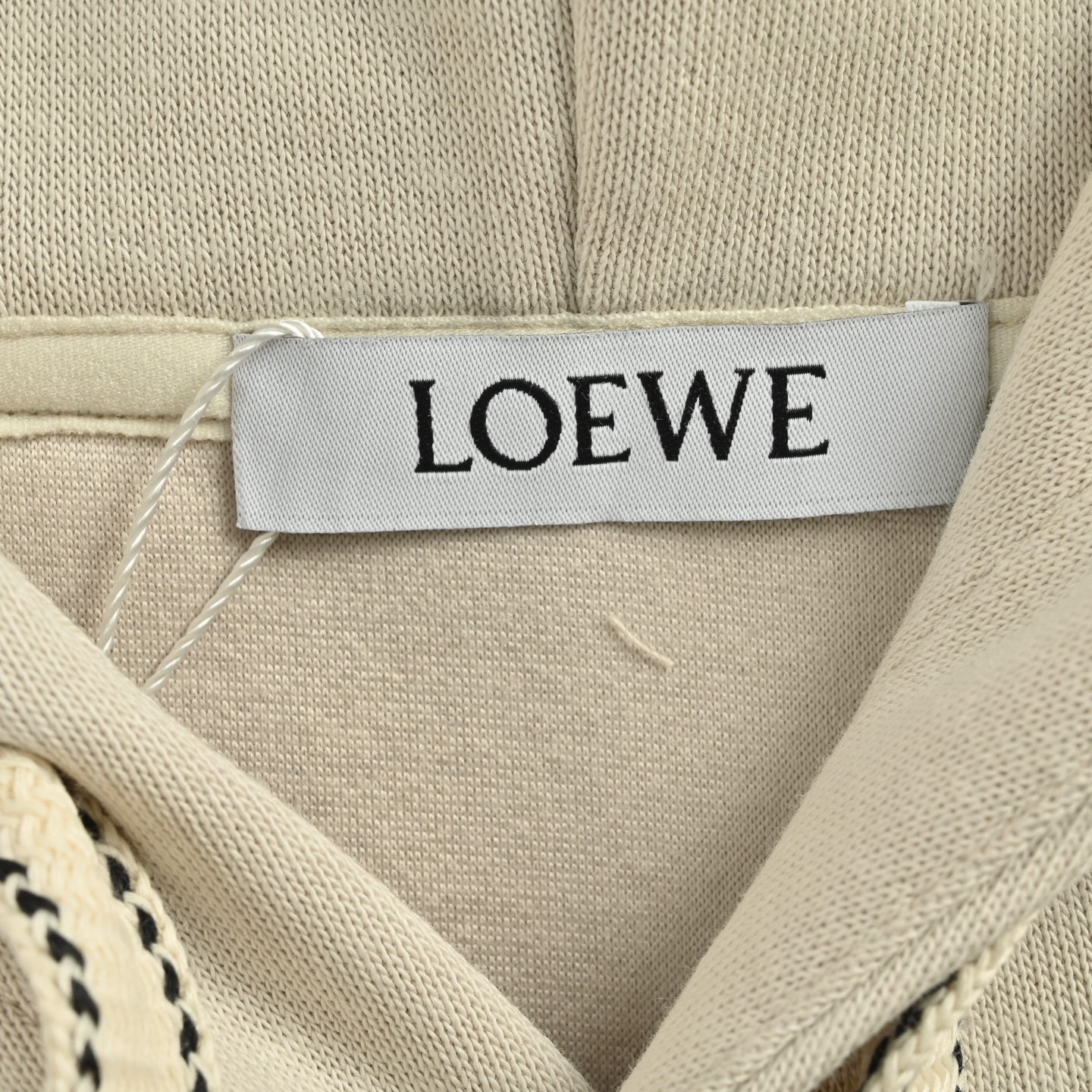 Loewe/罗意威 25Fw 镂空压胶字母连帽卫衣 罗意威带帽卫衣