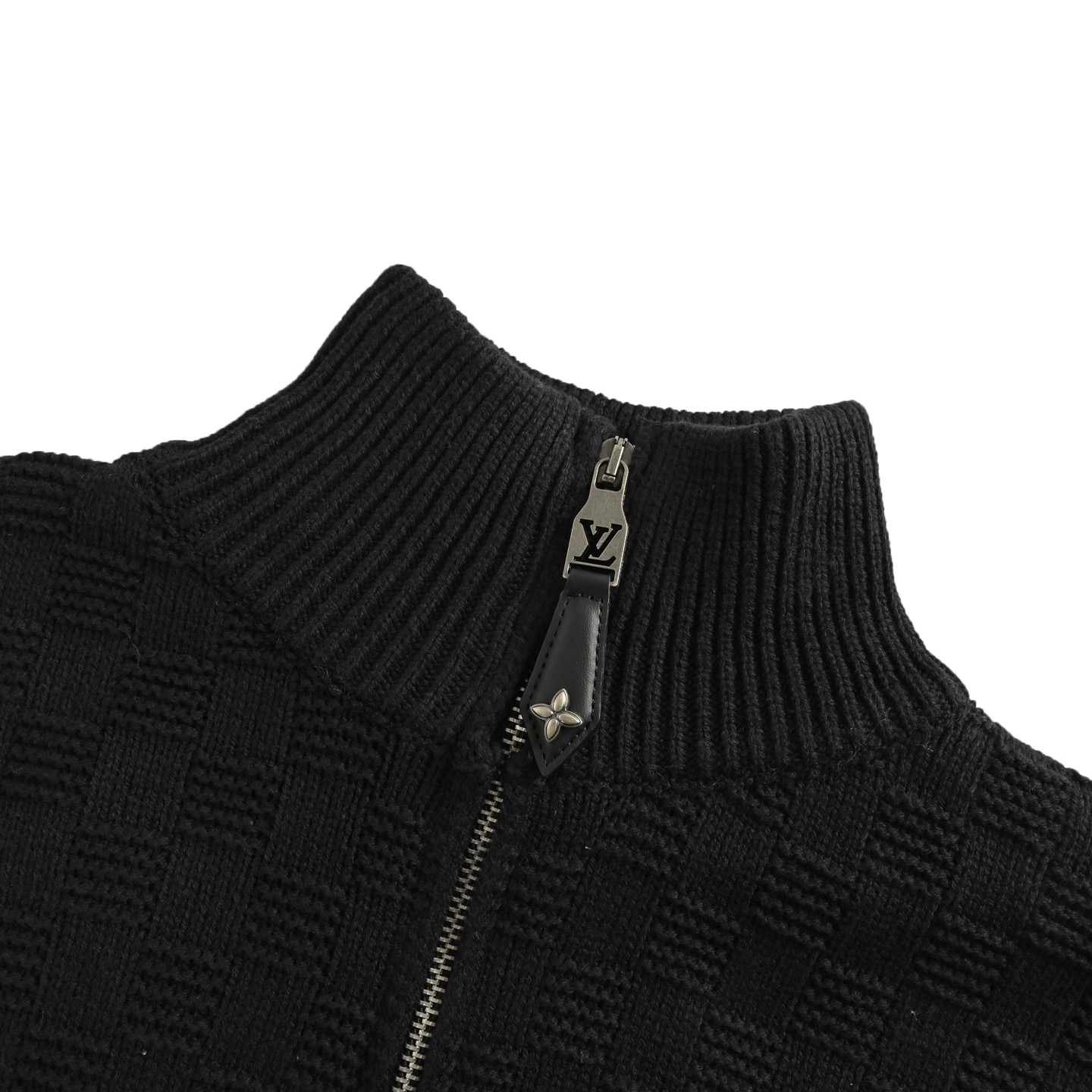 Louis Vuitton/路易威登 25Fw 棋盘格半拉链立领毛衣