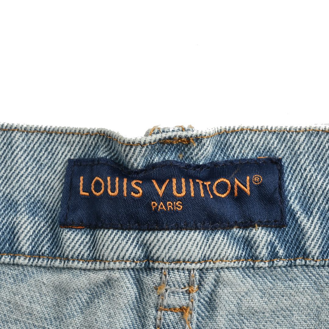 Louis Vuitton/路易威登 24Fw 刺绣logo牛仔裤