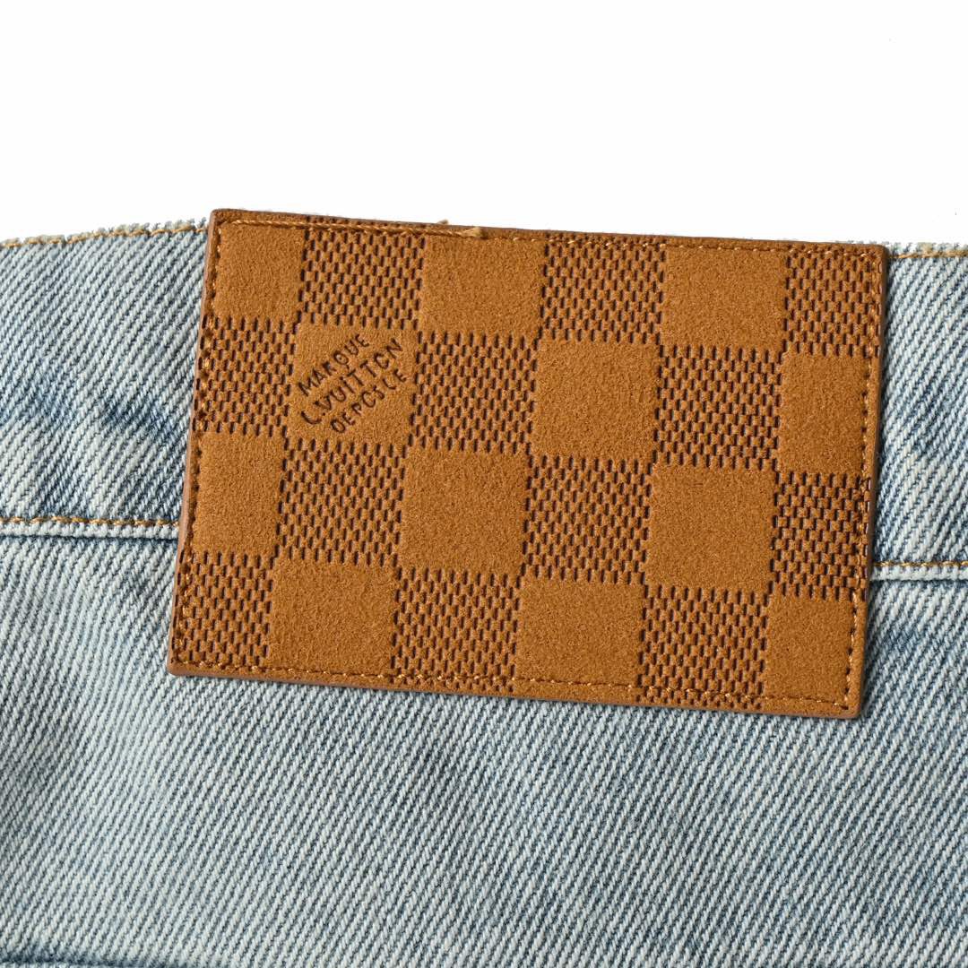 Louis Vuitton/路易威登 24Fw 刺绣logo牛仔裤