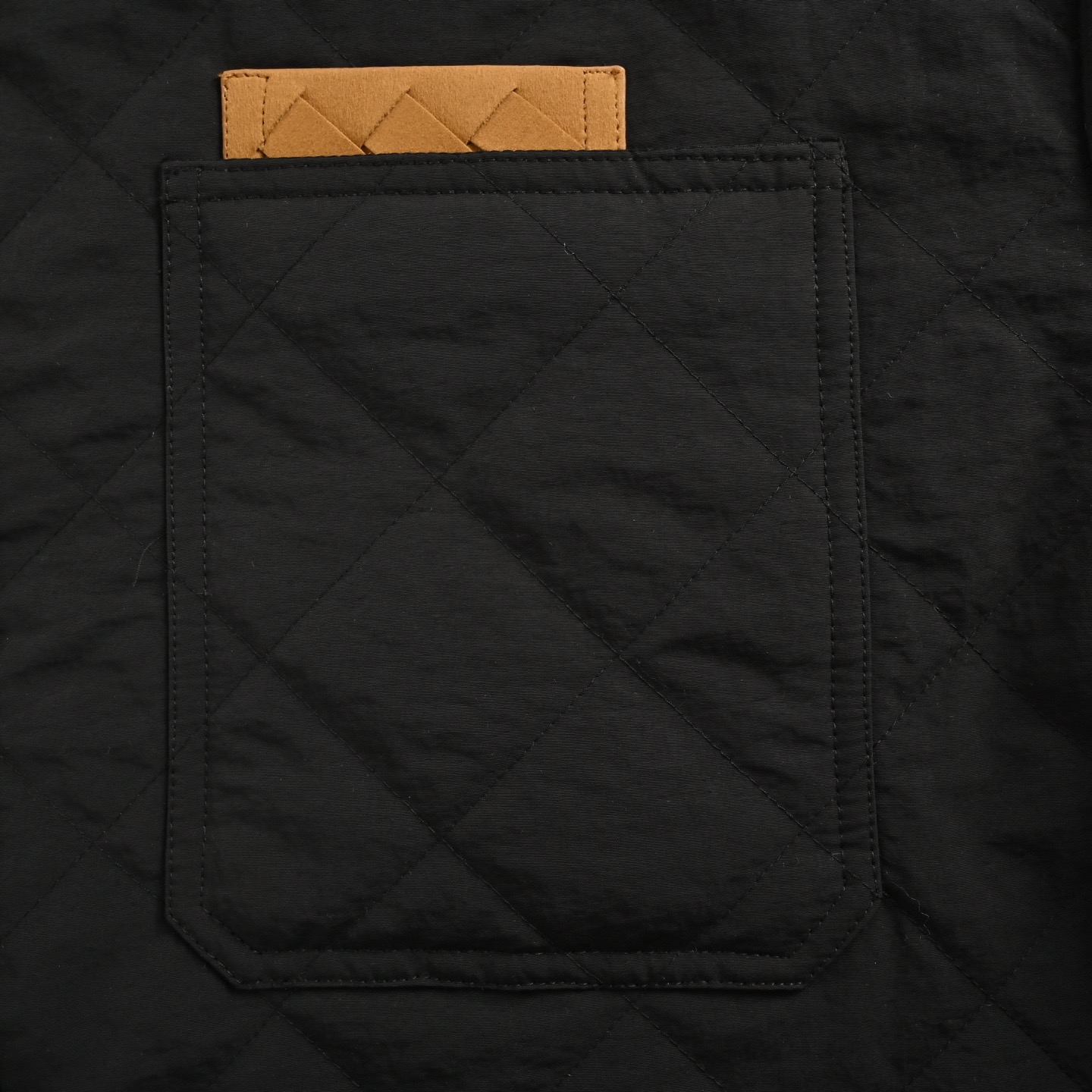 Bottega Veneta/BV 口袋编织标识绗缝棉服外套