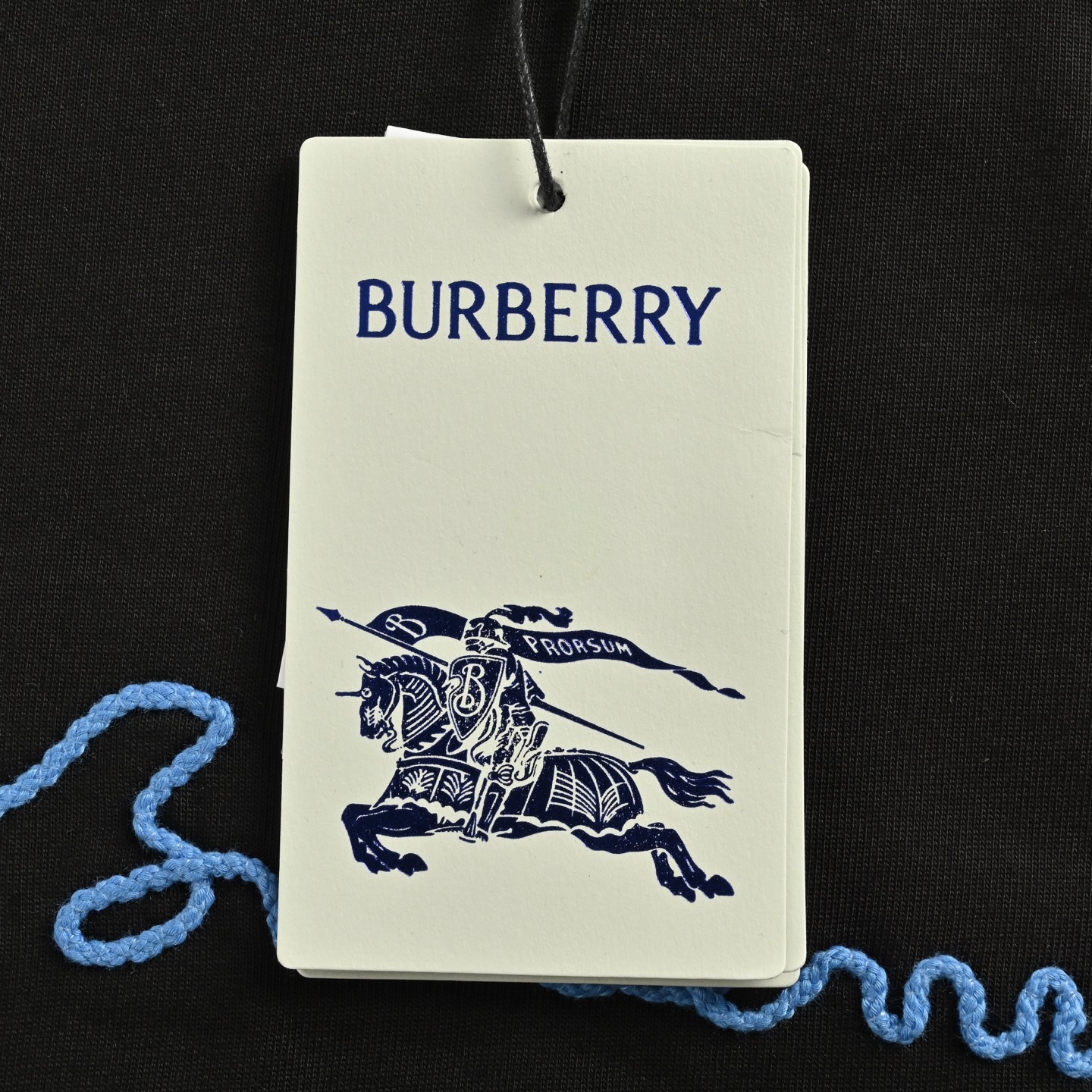 Burberry/巴宝莉 25Fw 胸前签名logo刺绣长袖T恤 黑色 白色
