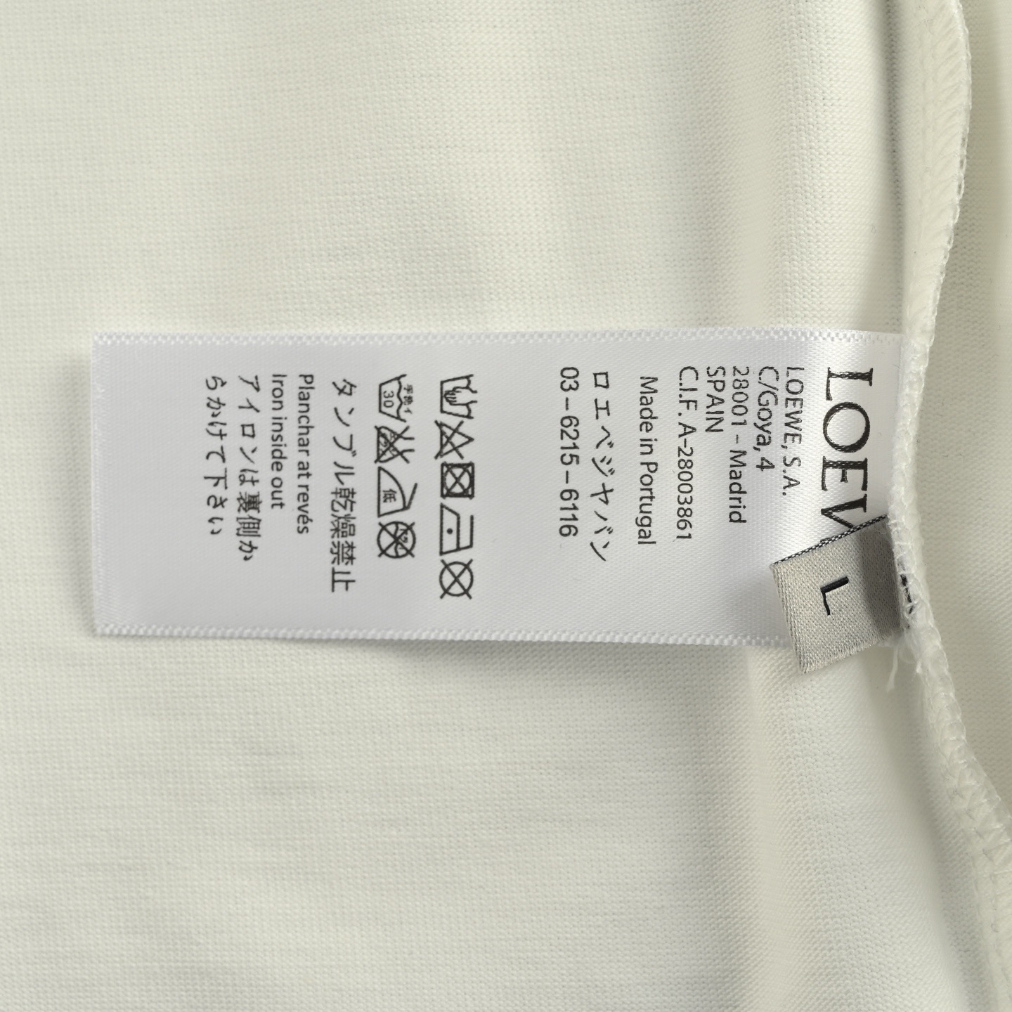 Loewe/罗意威 25Fw 镂空logo徽标重叠口袋长袖T恤