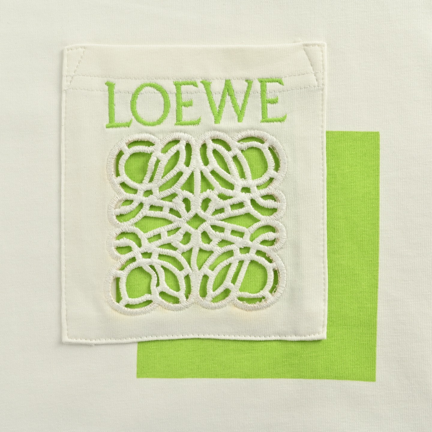 Loewe/罗意威 25Fw 镂空logo徽标重叠口袋长袖T恤
