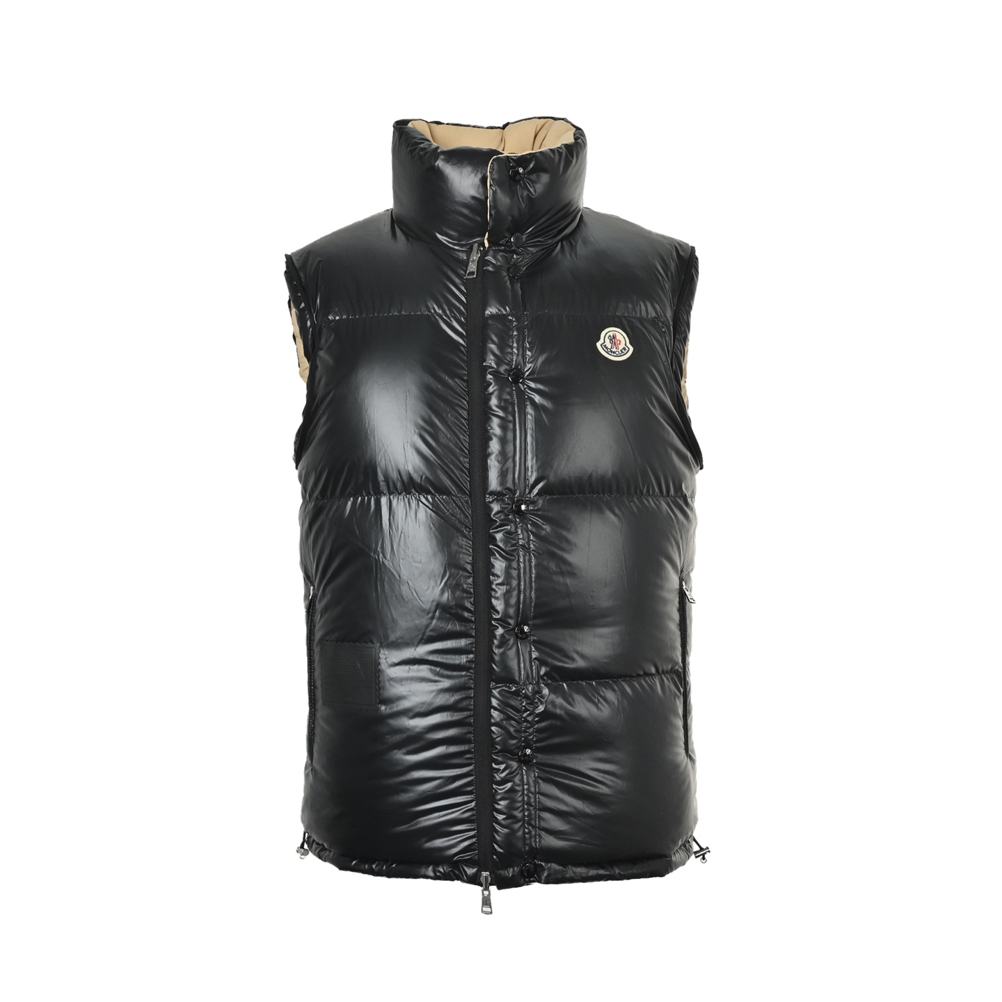 Moncler/蒙口 25F Verone可拆卸双面羽绒服黑色 卡其 米白