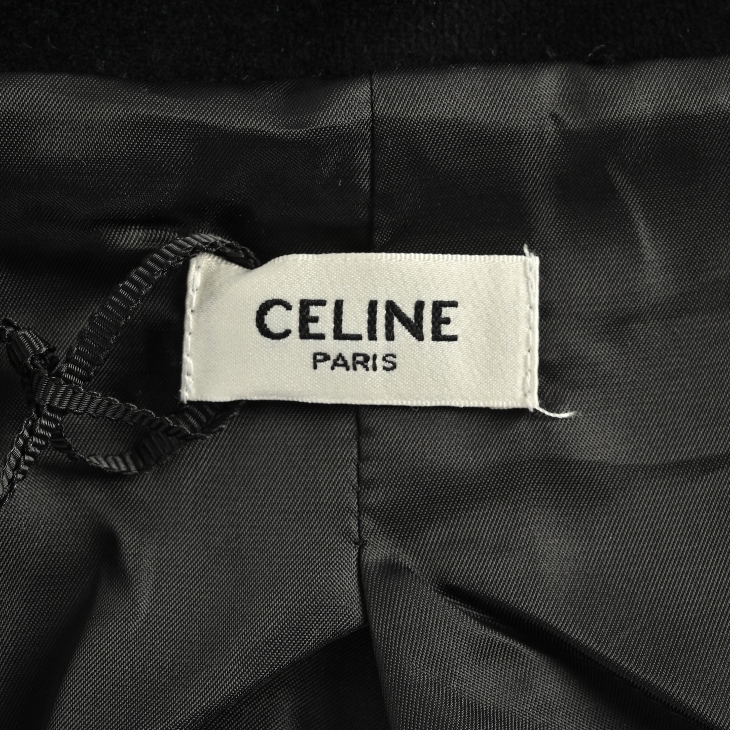 Celine/赛琳 25Fw 刺绣徽标拼色丝绒夹克外套