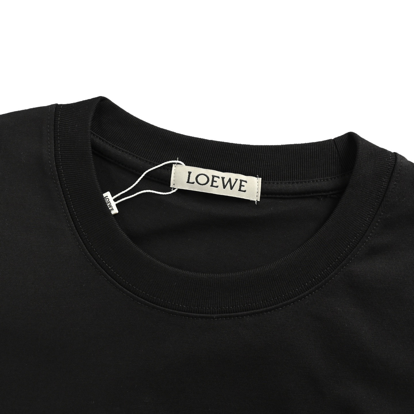 Loewe/罗意威 25Fw ON昂跑联名徽标压胶长袖T恤 白色 黑色