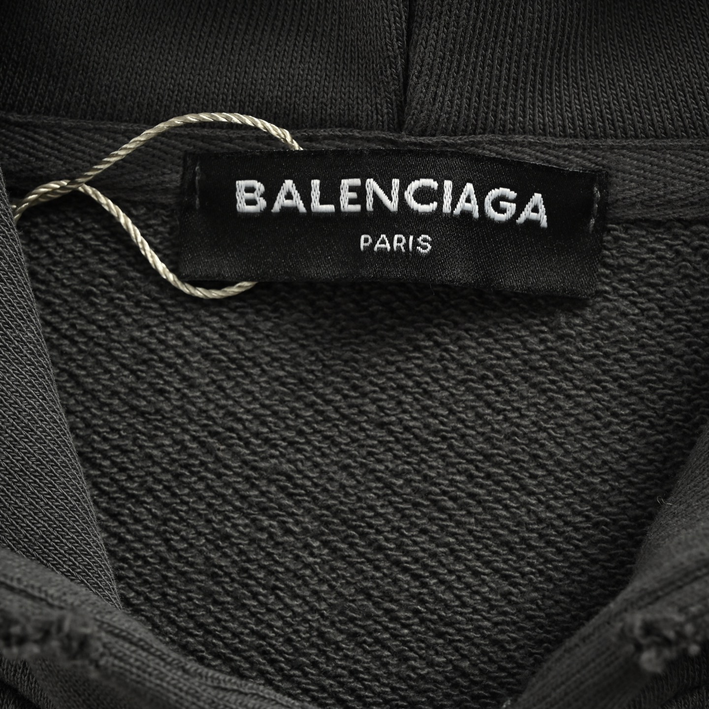 Balenciaga/巴黎世家 25Fw 彩色字母发泡印花拉链连帽外套浅蓝 深灰