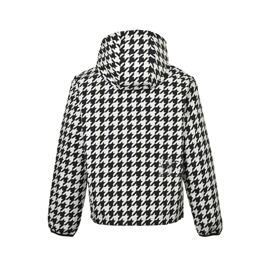 Burberry/巴宝莉 24Fw 千鸟格双面连帽夹克外套