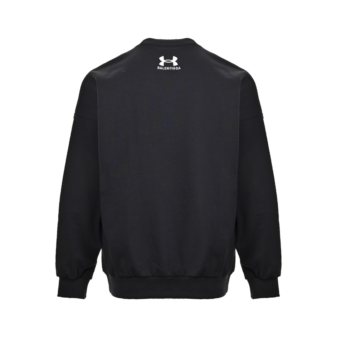 Balenciaga/巴黎世家 24Fw 安德玛联名刺绣徽标圆领卫衣