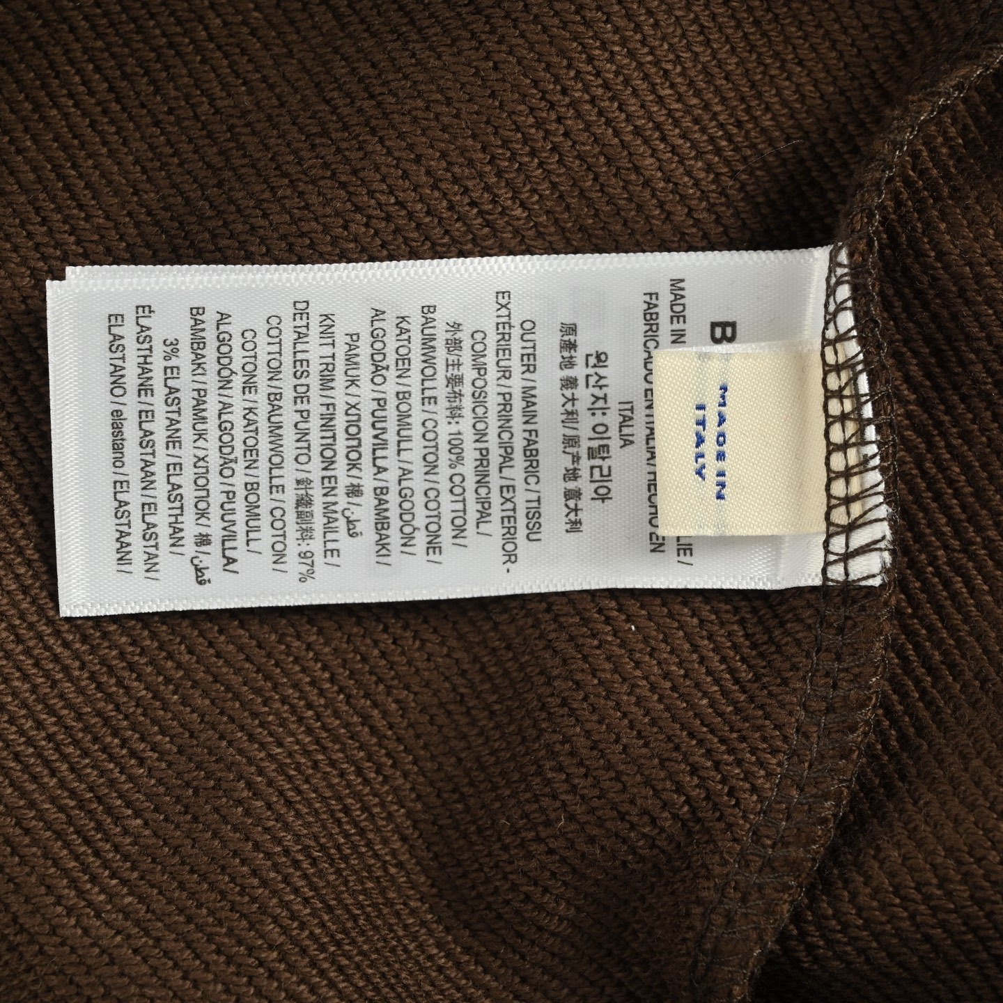 Burberry/巴宝莉 25Fw 胸前字母印花连帽卫衣 连帽衫卡其色 棕褐色