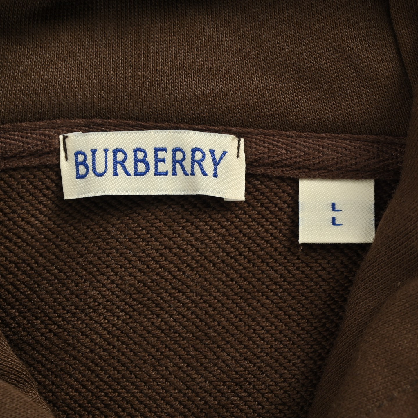 Burberry/巴宝莉 25Fw 胸前字母印花连帽卫衣 连帽衫卡其色 棕褐色
