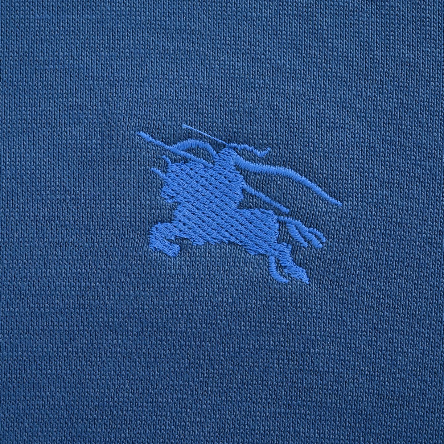 Burberry/巴宝莉 25Fw 后背战马圆圈印花连帽卫衣 卡其色 蓝色