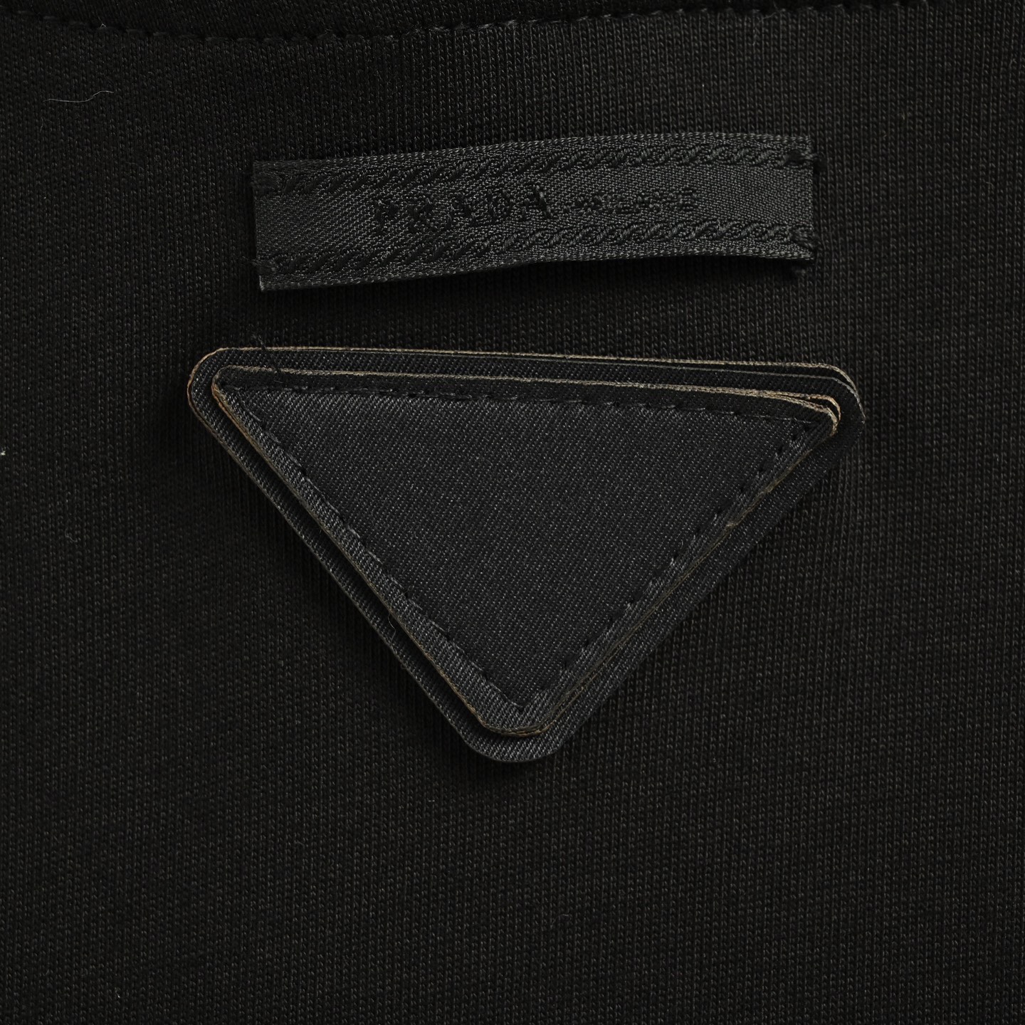 Prada/普拉达 领布标棉质宽松连帽卫衣