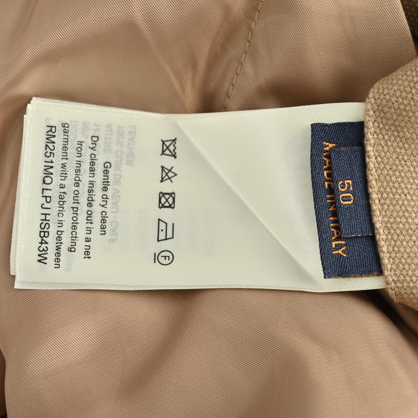 Louis Vuitton/路易威登 卡其口袋棉质帆布工装束腰夹克外套
