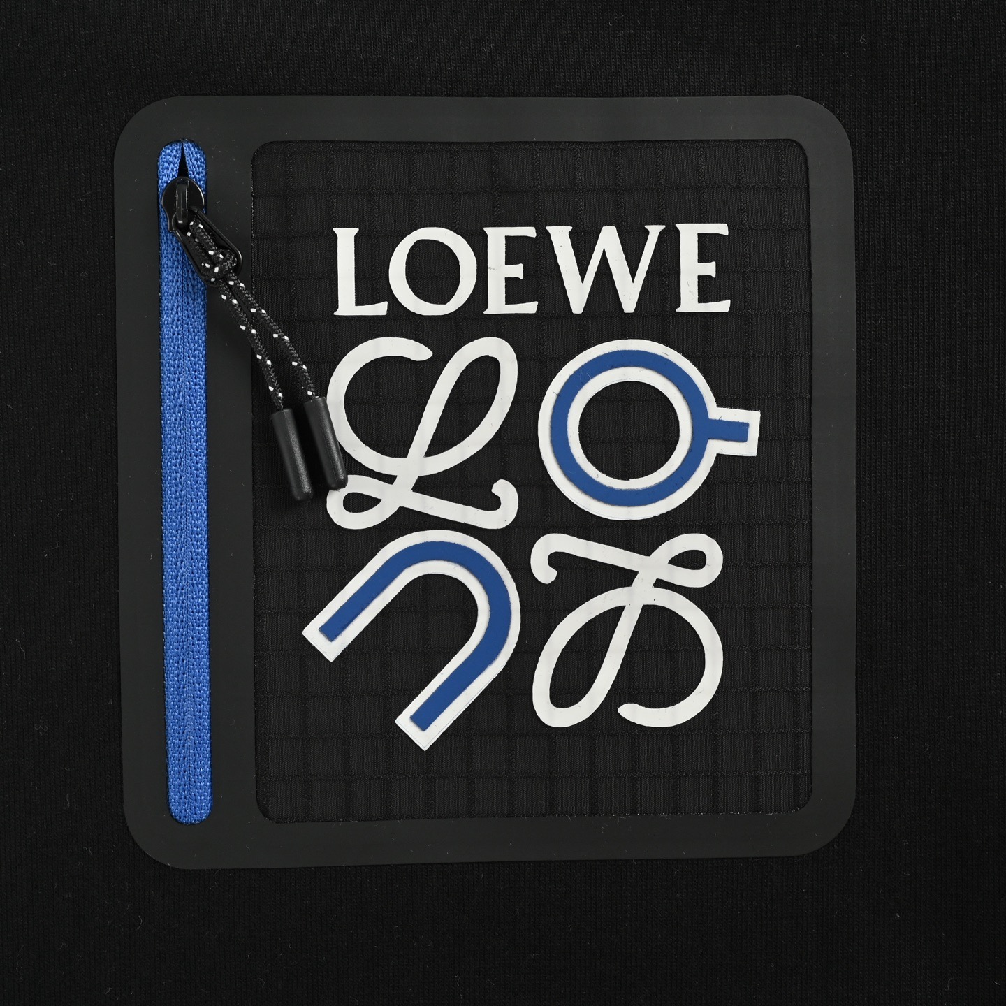 Loewe/罗意威 25Fw 昂跑联名口袋徽标连帽卫衣 罗意威昂跑联名款