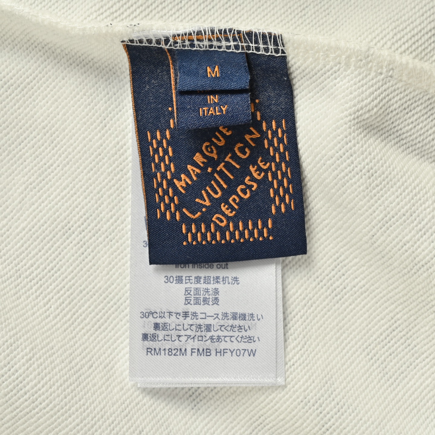 Louis Vuitton/路易威登 25Fw 老花渐变印花圆领卫衣 黑色/白色
