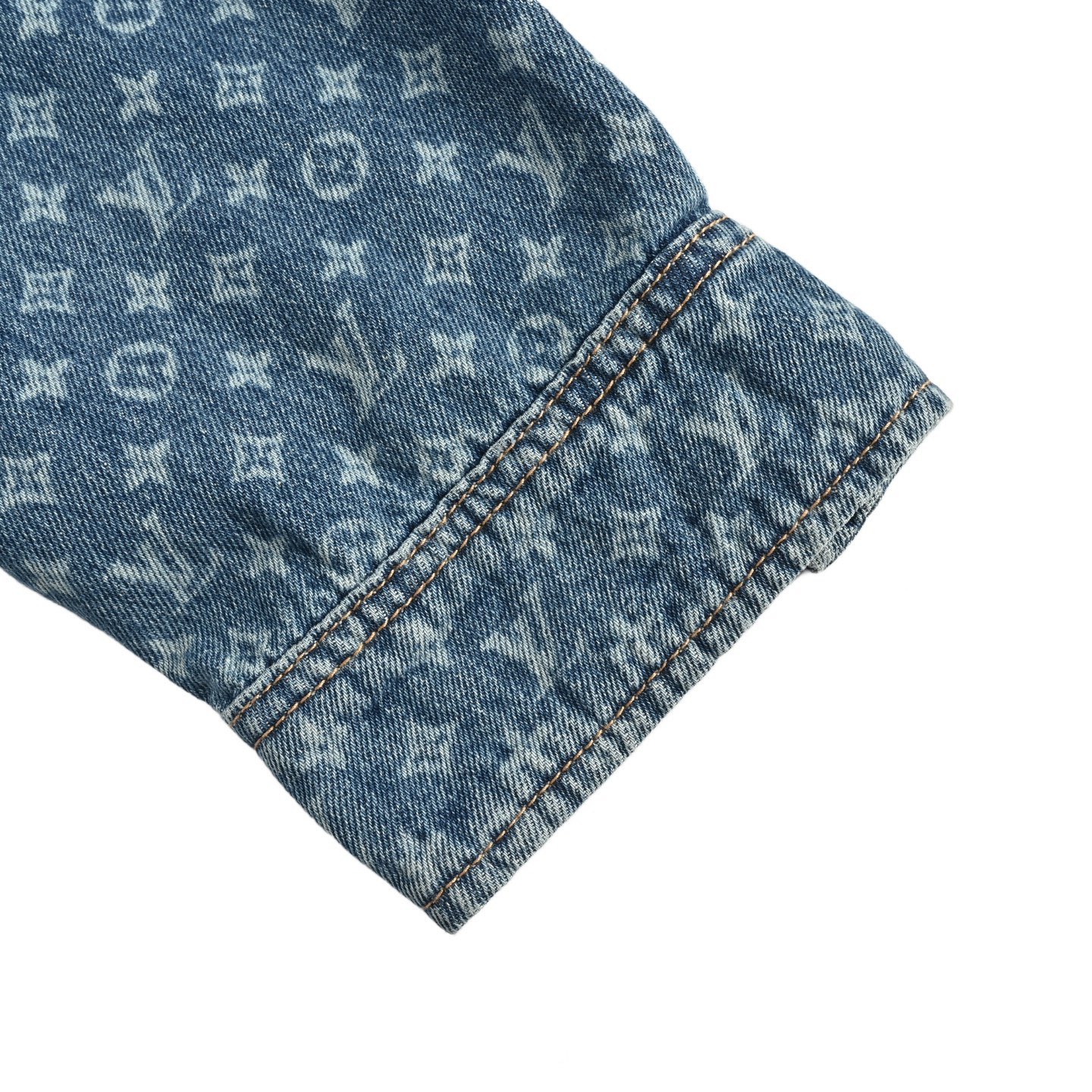 Louis Vuitton/路易威登 25Fw 满印老花牛仔衬衫外套