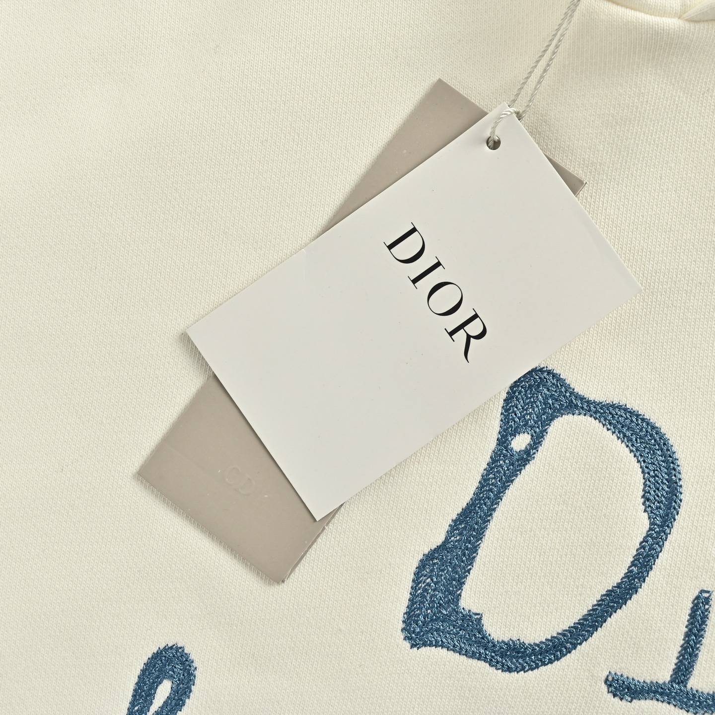 DIOR AND HYLTON NEL 联名系列 Doir For My Real Friends 标志刺绣 连帽 白色 蓝色