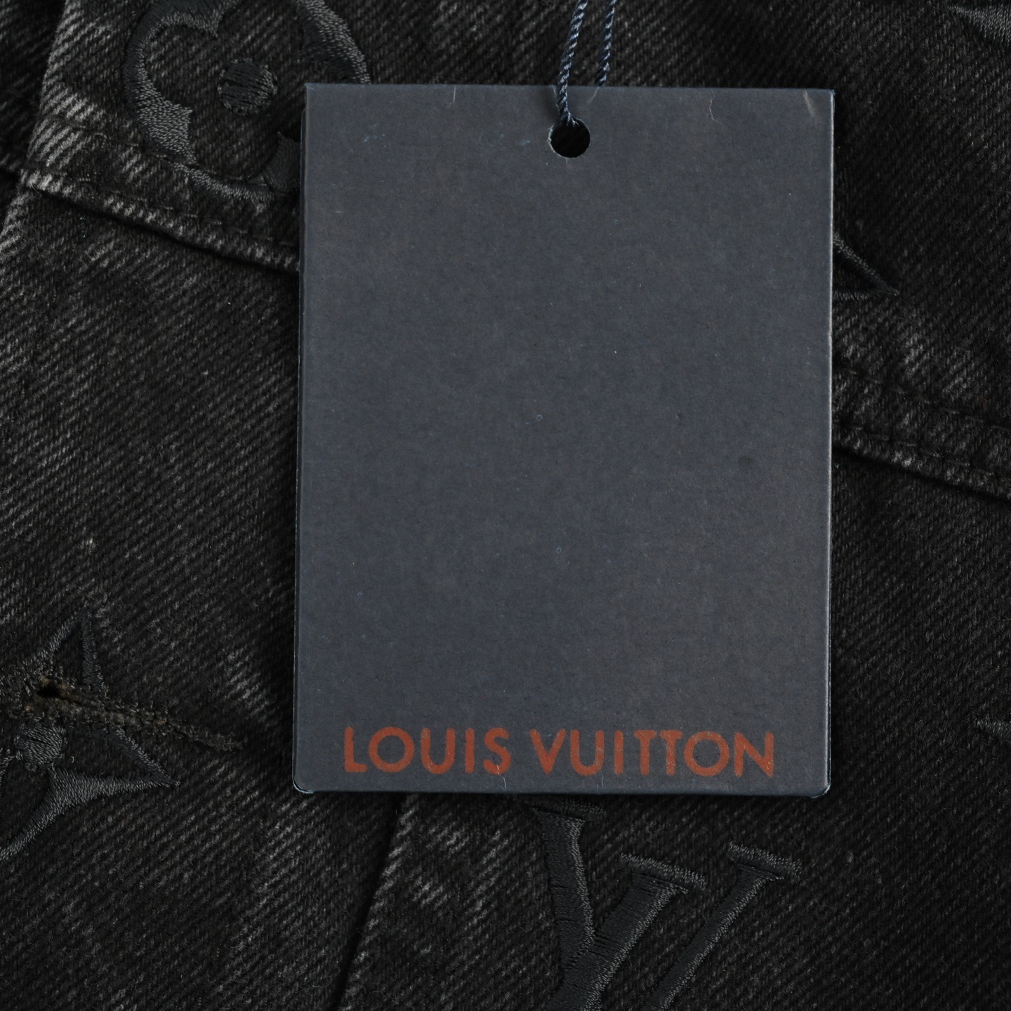 Louis Vuitton/路易威登 24Fw 满幅刺绣老花渐变水洗套装牛仔外套