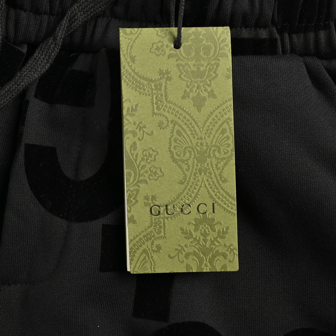 Gucci/古驰 24Fw 双G植绒印花套装长裤