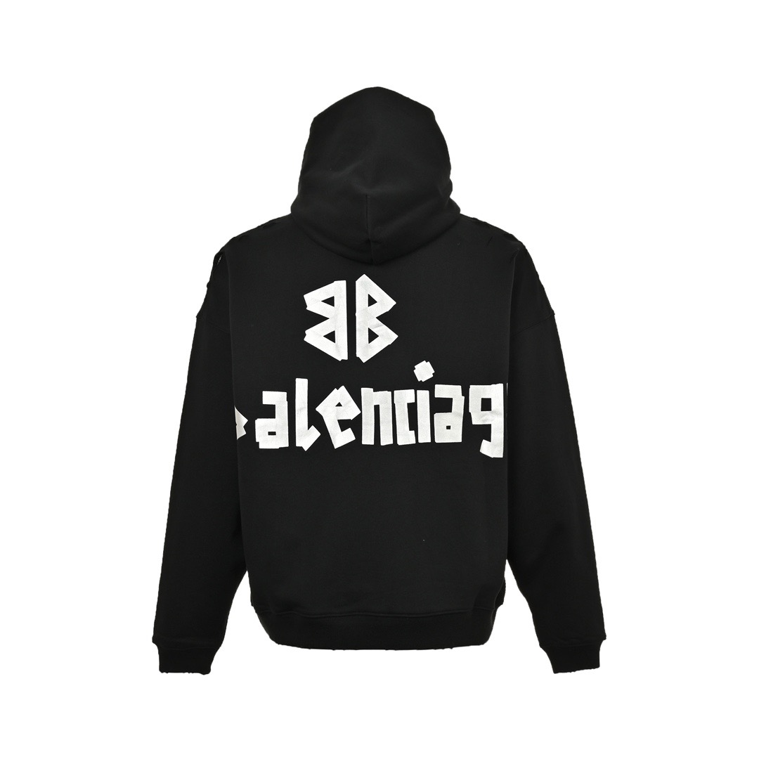 Balenciaga/巴黎世家 24Fw 美纹纸胶带连帽卫衣