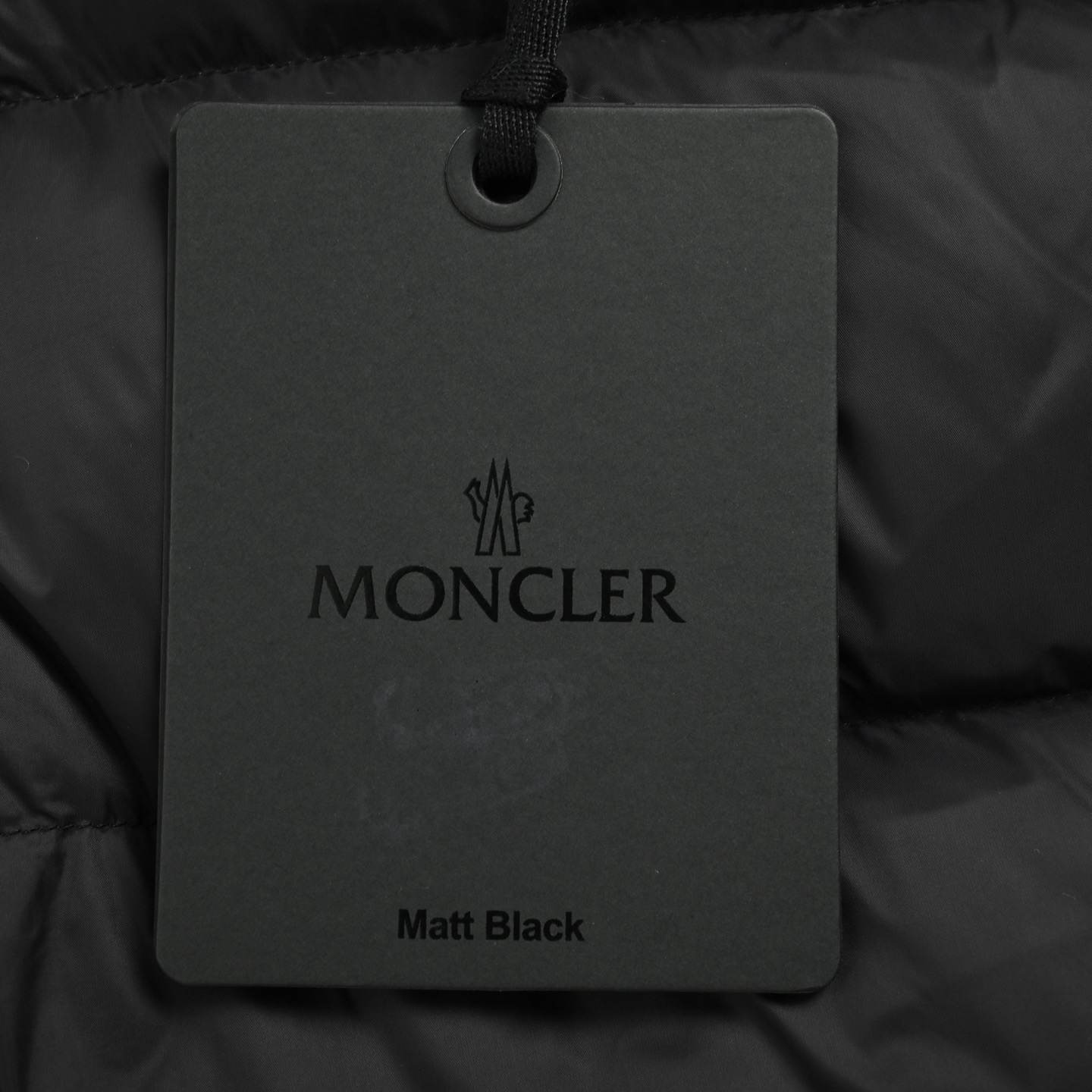 Moncler/蒙口 帽檐刺绣毛织拼接连帽羽绒服