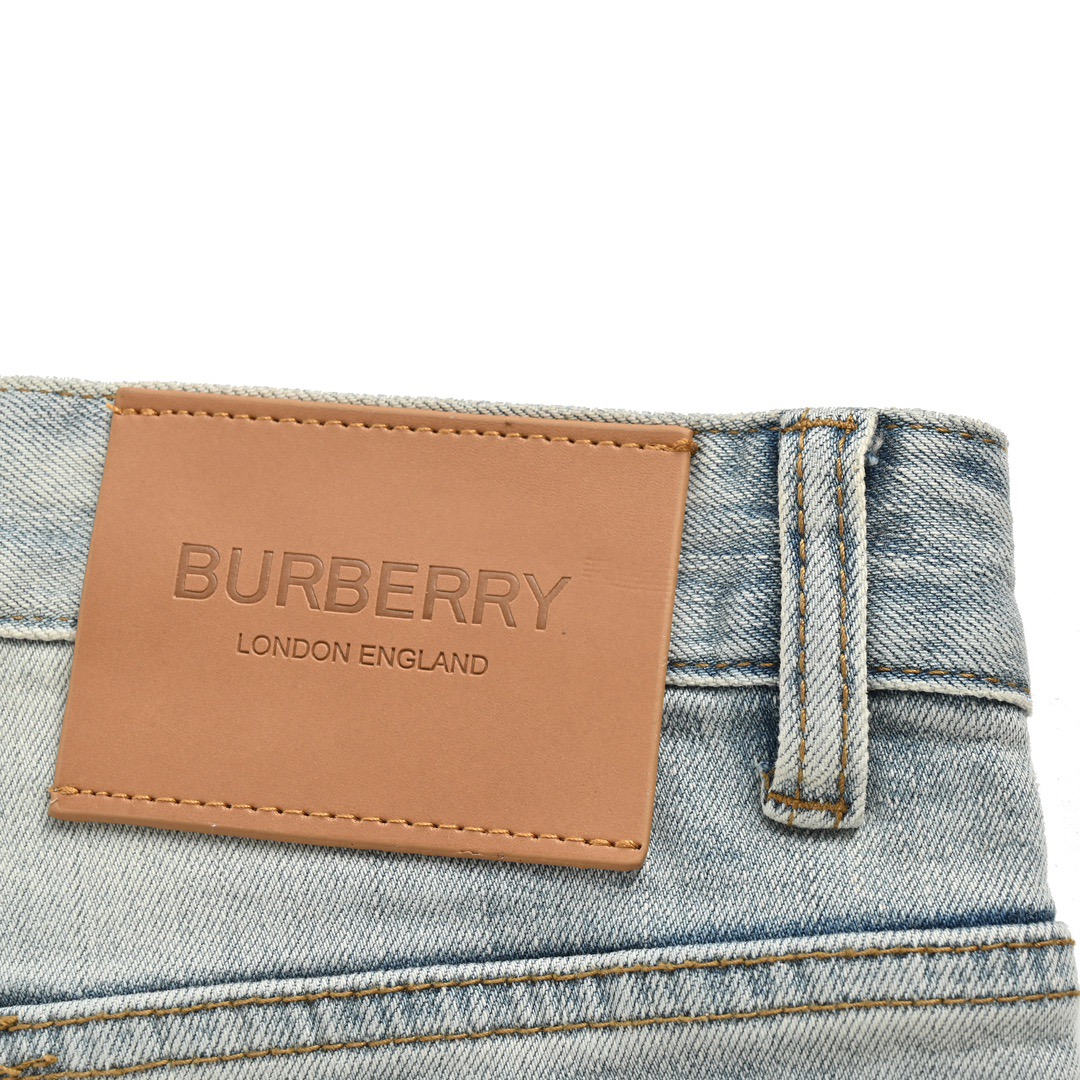 Burberry/巴宝莉 24ss 标签口袋贴布牛仔裤