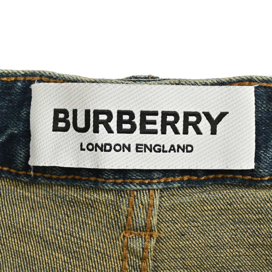 Burberry/巴宝莉 24Fw 后袋麦穗战马刺绣牛仔裤