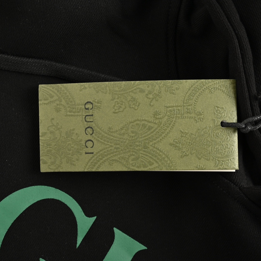 Gucci/古驰 24Fw 口红印花袖子可拆卸连帽卫衣